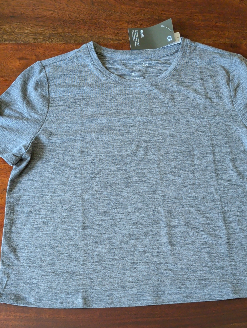 Gap Fit Heather Gray Crewneck T-Shirt